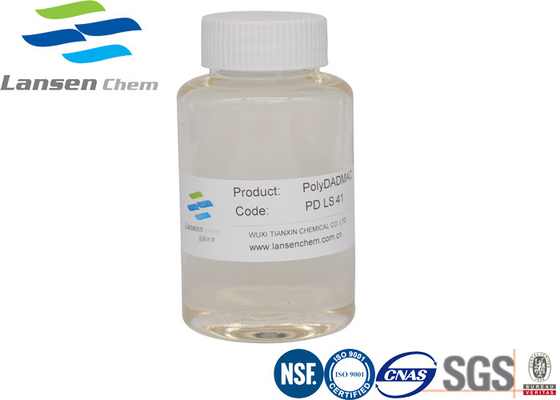 Chất xử lý nước đông tụ Polydadmac CAS số 26062-79-3 Để chất diệt nấm lỏng màu hổ phách In ấn