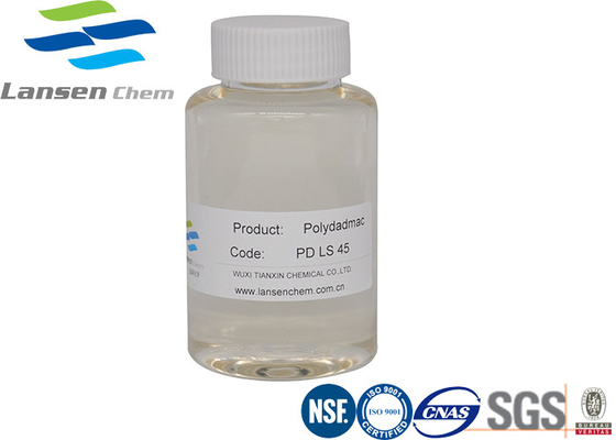 Chất cố định trong dệt may Không màu Hàm lượng rắn 39% -41% Công nghiệp Chất đông tụ Polydadmac