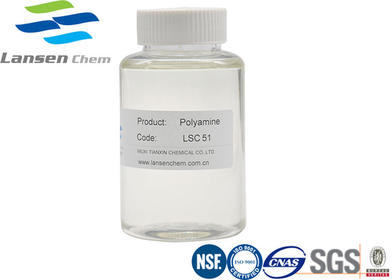 42751-79-1 Polyamine Flocculant Đệ tứ Amoni Cationic 50% chất lỏng