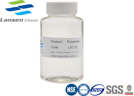 Nước làm sạch Polyamine Flocculant Đệ tứ Amoni cationic
