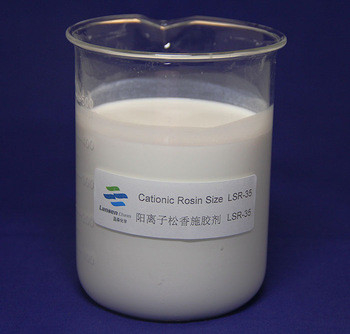 LSR-35 Chất định cỡ bề mặt Giấy tạo nhũ trắng PH 2-4 Cation Rosin Muối amoni bậc bốn