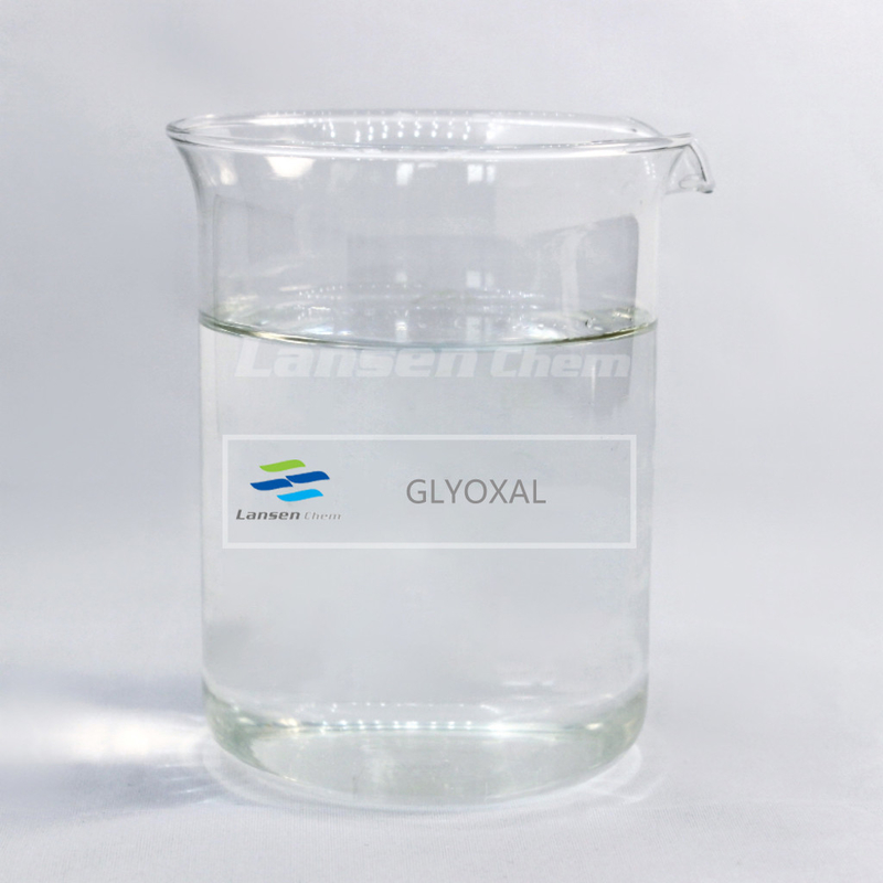 Chất xử lý sợi Glyoxal 40% cho ngành dệt may Chất hoàn thiện ép tổng hợp hữu cơ