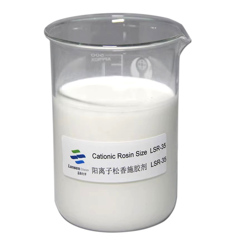 chất lượng cao và ổn định nhũ nước giải khát lý tưởng cho văn hóa và giấy phủ 35% Cationic Rosin Sizeing Agent