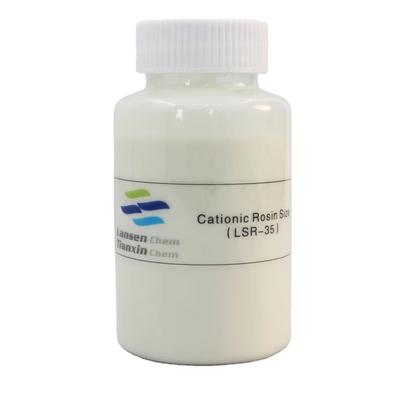 chất lượng cao và ổn định nhũ nước giải khát lý tưởng cho văn hóa và giấy phủ 35% Cationic Rosin Sizeing Agent