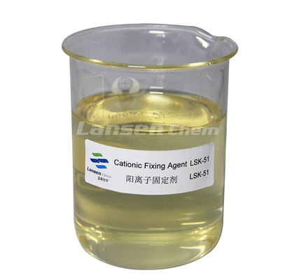 Độ nhớt 350-650 Cps Chất cố định cationic Trọng lượng phân tử thấp Hiệu quả cao