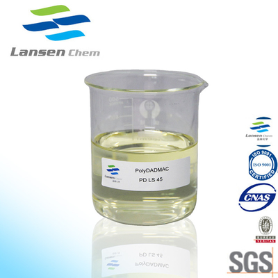 Chất xử lý nước Polydadmac không màu Hàm lượng chất rắn 39% -41% cho chất làm mềm