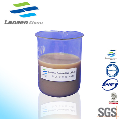 Muối amoni bậc bốn Chất tạo kích thước bề mặt cation Các tông Làm giấy PH 2-4 Lưu trữ