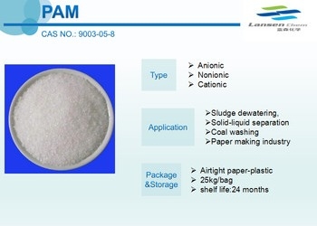 Bột Polyacrylamide Pam bậc bốn Chất phụ trợ Hóa chất xử lý nước thải sinh hoạt