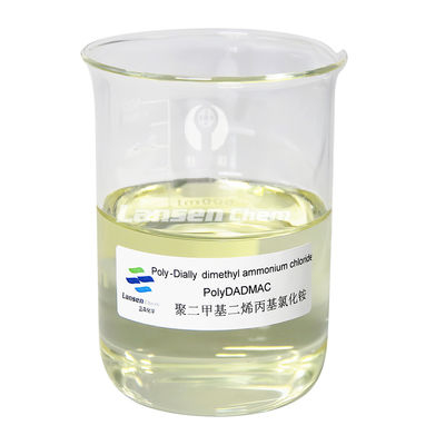 Chất keo tụ Polydadmac Poly-dially Dimethyl Ammonium Chloride trong phuy nhựa 210kg, IBC 1100kg và bao giấy Kraft 20kg dùng để xử lý nước