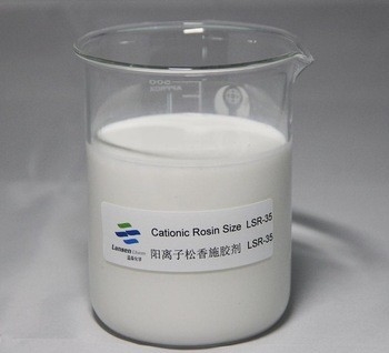 Chất giấy Công nghiệp định cỡ cation Rosin 35% Hàm lượng chất rắn màu trắng nhũ tương