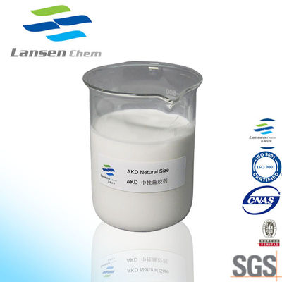AKD Emulsion Neutral Sizing Agent với hàm lượng rắn 10-20% và giá trị pH 2-4 để cải thiện tính chất vật lý trong sản xuất giấy