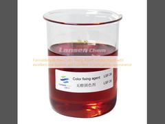 Chất cố định màu không chứa formaldehyde, dạng lỏng nhớt, có khả năng cố định màu tuyệt vời và có màu trong suốt hoặc vàng nhạt